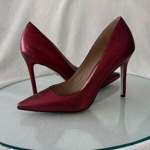Sam Edelman Shimmering Red Heels